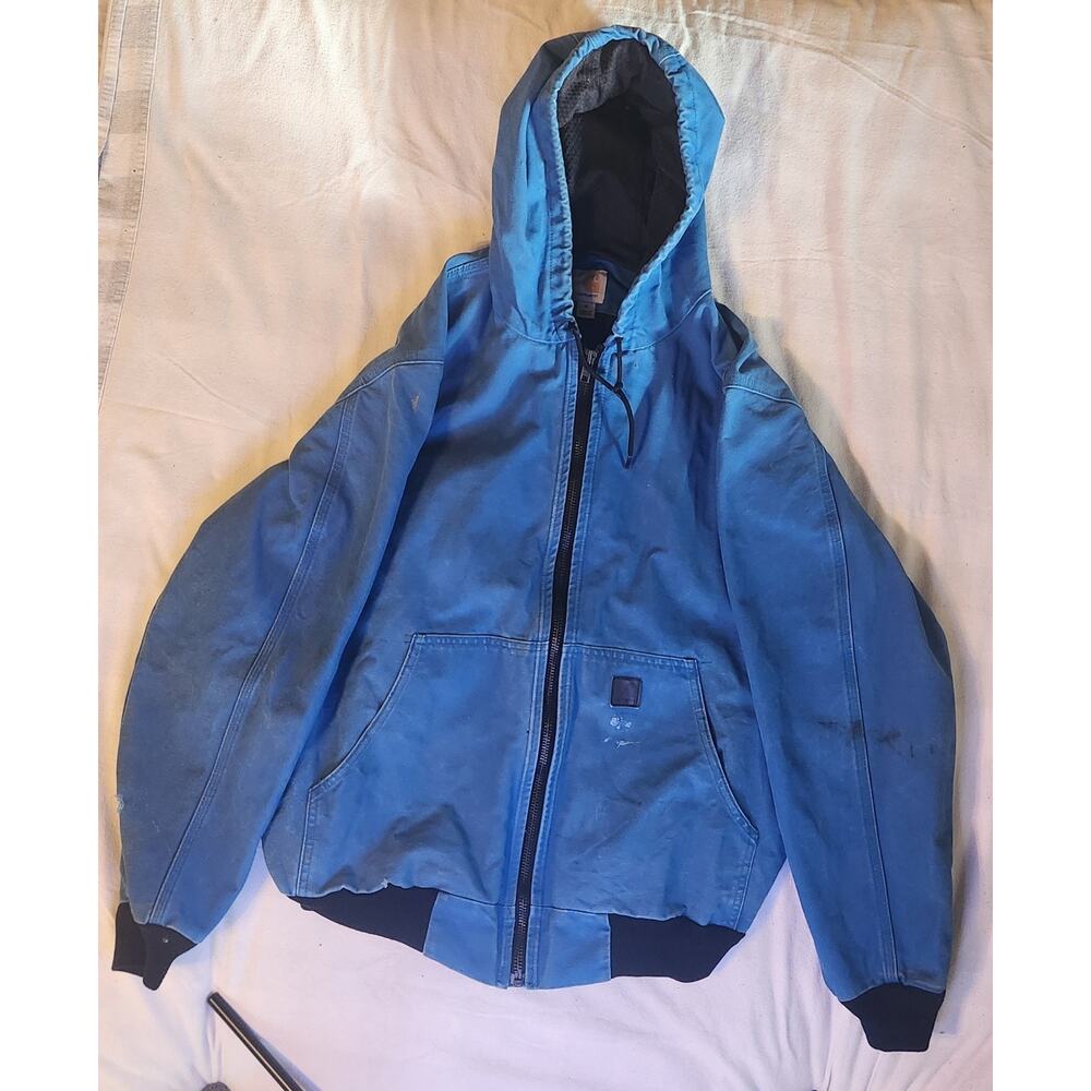 Rare Carhartt J360 ELB Sandstone Active Jac Electric Blue XL Highly Collectable.